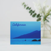 Californische blauwe briefkaart (Staand voorkant)