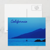 Californische blauwe briefkaart (Voorkant / Achterkant)