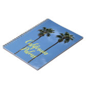Californische Blauwe Lucht Palmboom Notitieboek (Linkerzijde)