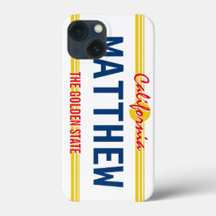 Californische bord retro stijl aangepaste naam Case-Mate iPhone case