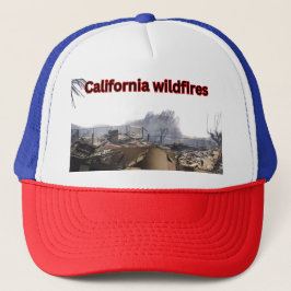 Californische bosbranden trucker pet