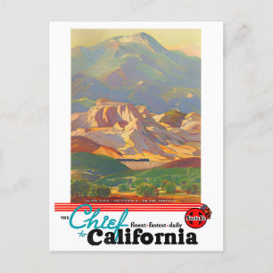 Californische briefkaart voor vintage-reizen