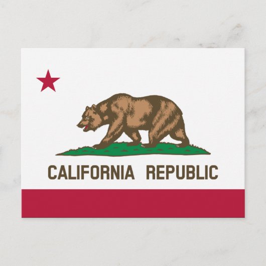 Californische briefkaarten onder de vlag van Calif (Voorkant)