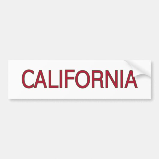 Californische Bumpersticker (Voorkant)