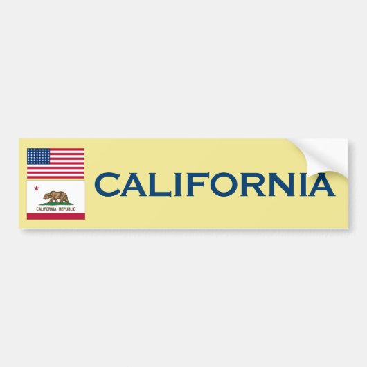 Californische Bumpersticker (Voorkant)