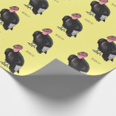 Californische cartoon cadeaupapier (Hoek)