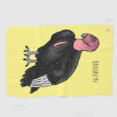 Californische cartoon golfhanddoek (Horizontaal)