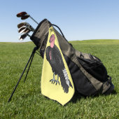 Californische cartoon golfhanddoek (Groen)