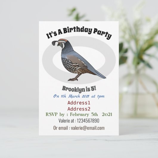 Californische cartoon kaart (Staand voorkant)