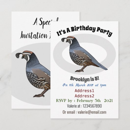 Californische cartoon kaart (Voorkant / Achterkant)