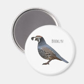 Californische cartoon magneet (Voorkant / Achterkant)