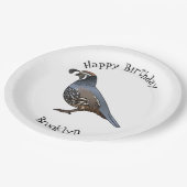 Californische cartoon papieren bordje (Gekanteld)