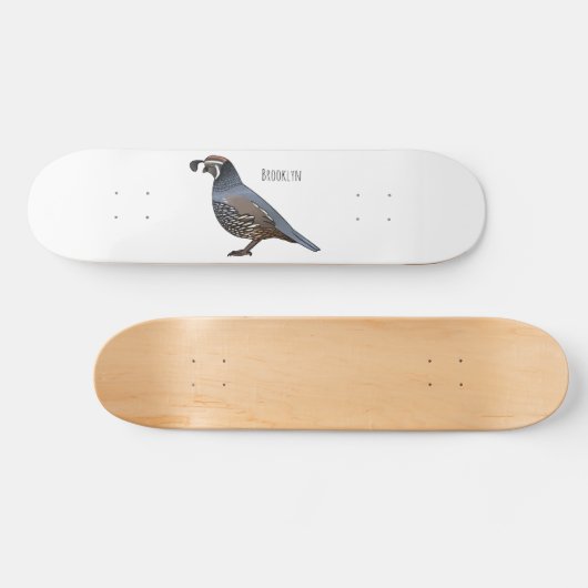 Californische cartoon persoonlijk skateboard (Horizontaal)