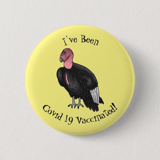 Californische cartoon ronde button 5,7 cm (Voorkant)