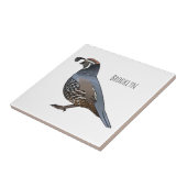 Californische cartoon tegeltje (Zijkant)