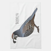 Californische cartoon theedoek (Verticaal)