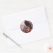"Californische condor" Ronde Sticker (Envelop)