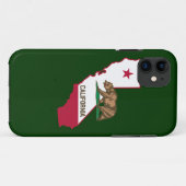 Californische contouren en vlag Case-Mate iPhone case (Achterkant (horizontaal))