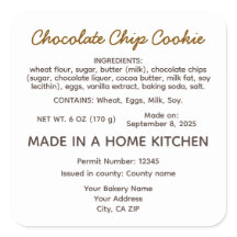 Californische Cottage Food Chocolate Chip Koekje