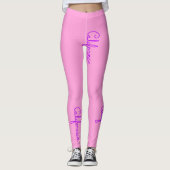 Californische cursieve Leggings (Voorkant)