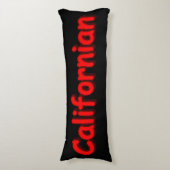 Californische "Cute Design". Bestel nu Lichaamskussen (Voorkant Verticaal)