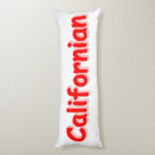 Californische "Cute Design". Bestel nu Lichaamskussen (Achterkant (Verticaal))