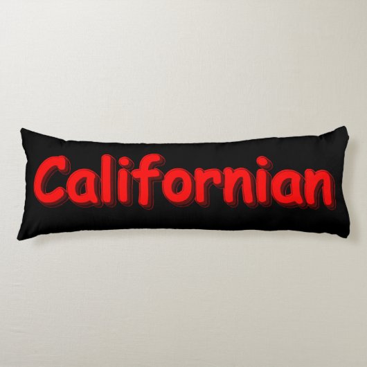 Californische "Cute Design". Bestel nu Lichaamskussen (Voorkant)