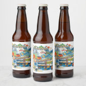 Californische dromen bier etiket (Flessen)
