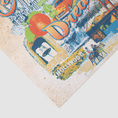 Californische dromen met Sandy Border Tissuepapier (Detail)