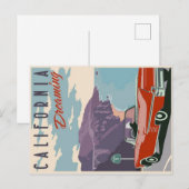 Californische Droom Ansichtkaart Briefkaart (Voorkant / Achterkant)