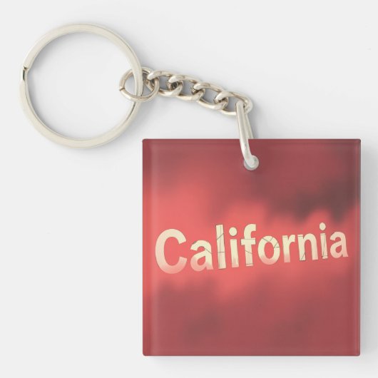 Californische Droom Vibes Sleutelhanger (voorkant)