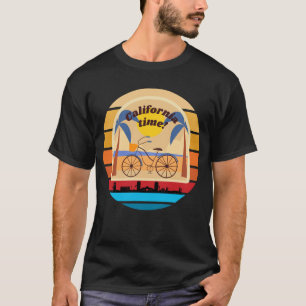 Californische Droom Zonsondergang & Palmboom T-shirt