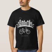 Californische fietsenriem mannen zwart-wit t-shirt (Voorkant)