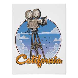 Californische filmcamera perfect poster