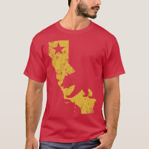  Californische Golden State Map T-shirt
