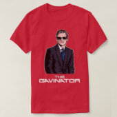 Californische gouverneur San Francisco Gavin Newso T-shirt (Design voorkant)