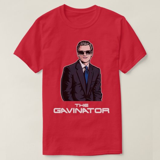 Californische gouverneur San Francisco Gavin Newso T-shirt (Design voorkant)