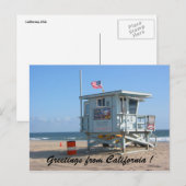 californische groeten briefkaart (Voorkant / Achterkant)