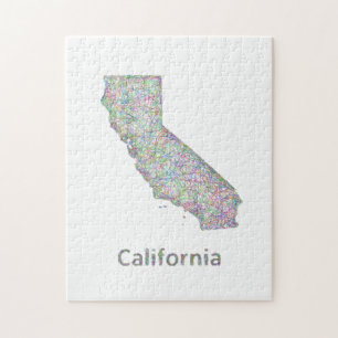 Californische kaart legpuzzel