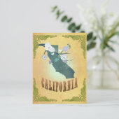Californische kaart met mooie vogels (Staand voorkant)