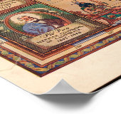 Californische kaart tijdens de Spaanse Mexicaanse  Poster (Hoek)