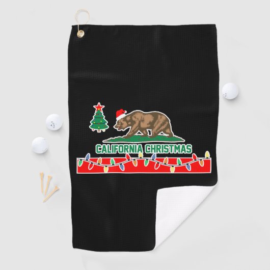 Californische Kerstmis Golfhanddoek (Insitu)