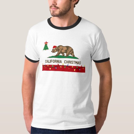 Californische Kerstmis T-shirt (Voorkant)