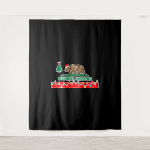Californische Kerstmis Wandkleed