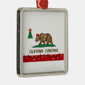 Californische kerstversiering metalen ornament (Rechts)