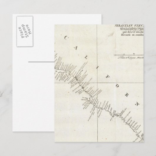 Californische kleurige kaart (Voorkant / Achterkant)