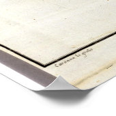 Californische kleurige kaart poster (Hoek)