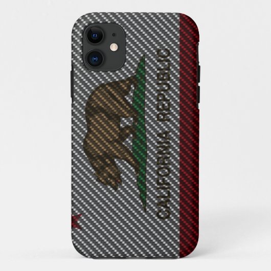 Californische koolstofvezel Case-Mate iPhone case (Achterkant)