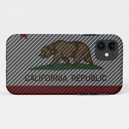 Californische koolstofvezel Case-Mate iPhone case (Achterkant (horizontaal))