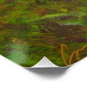 Californische kust Abstract landschapsschilderij Perfect Poster (Hoek)